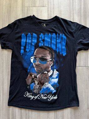 POLO SMOKE King of New York Black Graphic Tee (Large)